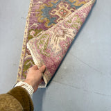 Vintage Turkish Rug - Purple/Green