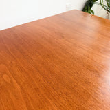 Mid Century Sculpted Walnut End Table