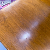 Mid Century Sculpted Walnut End Table