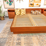 King Size Teak Platform Bed by Torring