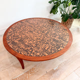 Vintage Copper Top Coffee Table