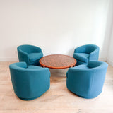 Pair of Carson's Swivel Rockers - New Upholstery