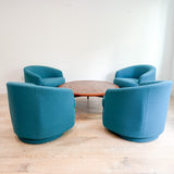 Pair of Carson's Swivel Rockers - New Upholstery