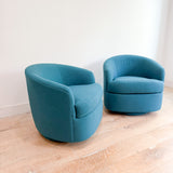 Pair of Carson's Swivel Rockers - New Upholstery