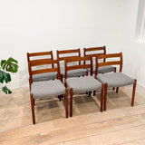 Set of 6 Moller Dining Chairs - New Upholstery