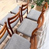 Set of 6 Moller Dining Chairs - New Upholstery