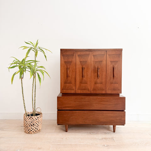 American of Martinsville Highboy Dresser