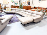 Marco Zani Sectional Leather Sofa + Chair/Ottoman