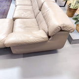 Marco Zani Sectional Leather Sofa + Chair/Ottoman