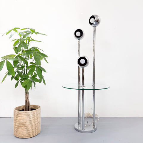 Chrome Eyeball Floor Lamp