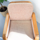 Danish Teak Lounge Chair - Pink Upholstery