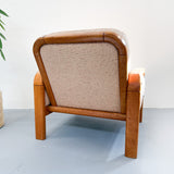 Danish Teak Lounge Chair - Pink Upholstery