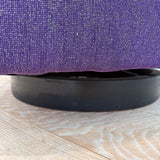 Pair of Vintage Swivel Chairs - New Purple Upholstery