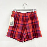 80s Cotton Plaid Shorts Deadstock