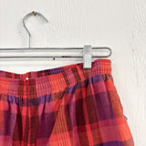 80s Cotton Plaid Shorts Deadstock