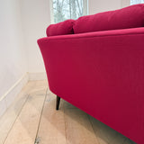Mid Century Curved Back Sofa - New Pink Upholstery