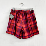 80s Cotton Plaid Shorts Deadstock