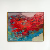 Vintage Abstract Floral Painting