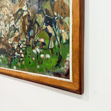 Vintage Abstract Landscape Painting