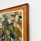 Vintage Abstract Landscape Painting
