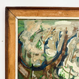 Vintage Abstract Landscape Painting