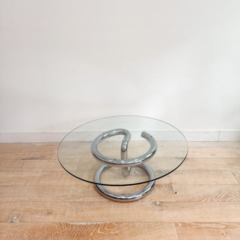 Space Age Chrome Tubular Coffee Table