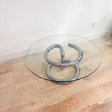 Space Age Chrome Tubular Coffee Table