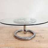 Space Age Chrome Tubular Coffee Table