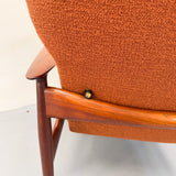 Danish Adjustable Lounge Chair by K. Rasmussen