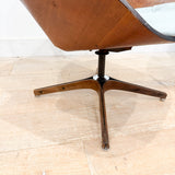 Pair of Plycraft Chairs - New Leather Upholstery