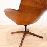 Pair of Plycraft Chairs - New Leather Upholstery
