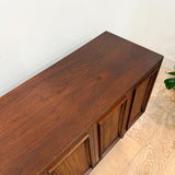 Mid Century Walnut Tambour Door Sideboard