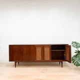 Mid Century Walnut Tambour Door Sideboard