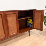 Mid Century Walnut Tambour Door Sideboard