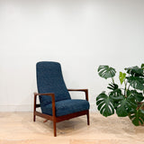 Dux Teak Recliner - New Upholstery