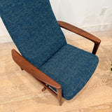 Dux Teak Recliner - New Upholstery