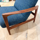 Dux Teak Recliner - New Upholstery