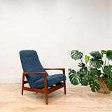 Dux Teak Recliner - New Upholstery