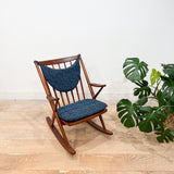 Dux Teak Rocker - New Upholstery