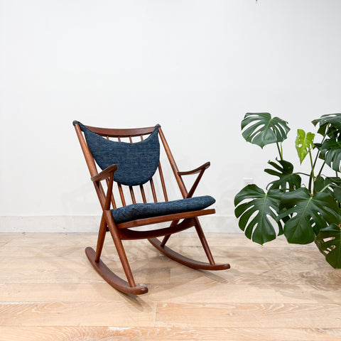 Dux Teak Rocker - New Upholstery