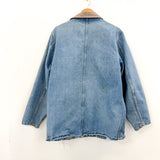 Vtg Dickies Denim Chore Barn Jacket L