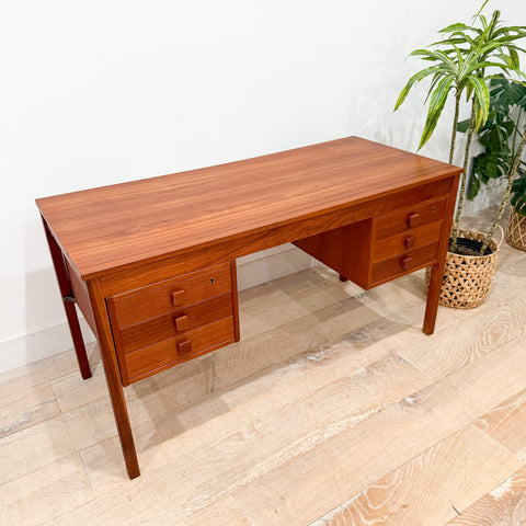 Danish Teak Desk by Domino Mobler