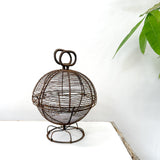 Antique Primitive Rare Wire Egg Basket