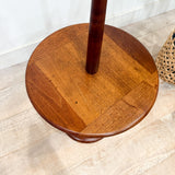 Solid Walnut Mid Century Table Lamp