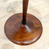 Solid Walnut Mid Century Table Lamp