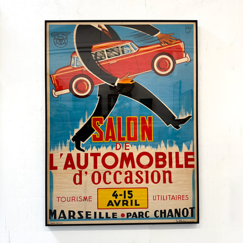 Authentic 1940s European Auto Advertising Litho