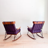 Wrought Iron Rocker - New Upholstery