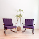 Wrought Iron Rocker - New Upholstery
