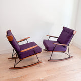 Wrought Iron Rocker - New Upholstery