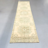 Beige/Mint Green Runner 2'11.5"x11'